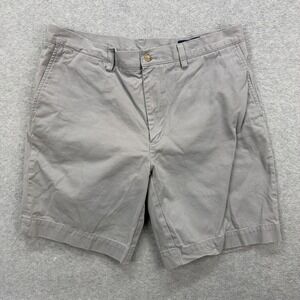 Polo Ralph Lauren Shorts Mens 35 Gray Khaki Chino Classic Fit 9" Inseam Preppy